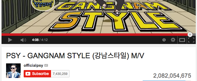 Gangnam style youtube